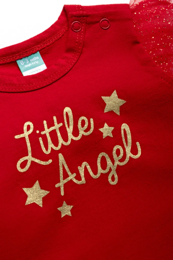 Little Angel Wing Bodyvest Red