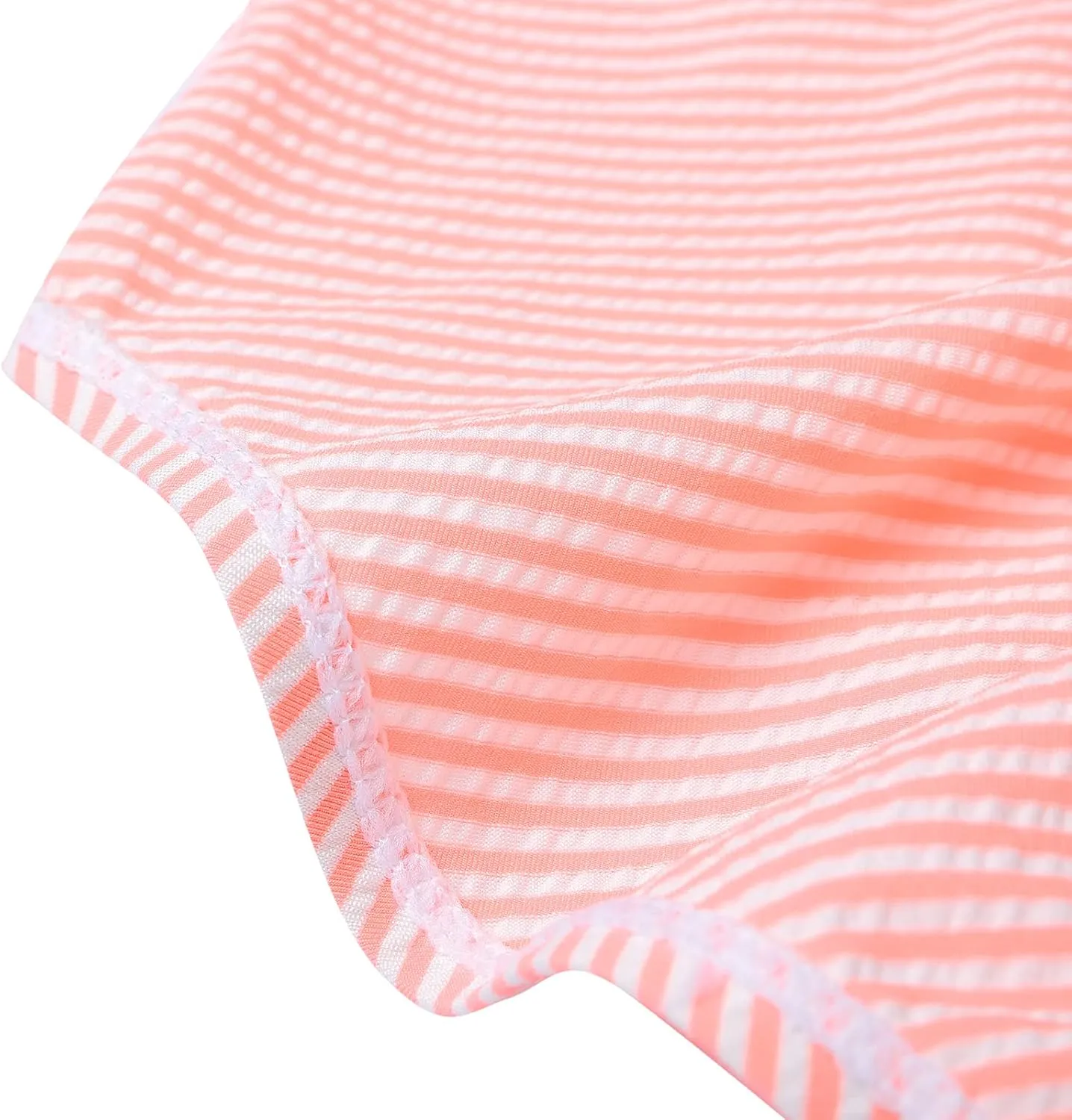 LIZENS Girls Swimsuit Kids Scalloped One Piece Ruffle Swimsuit Girls Swimwear Print