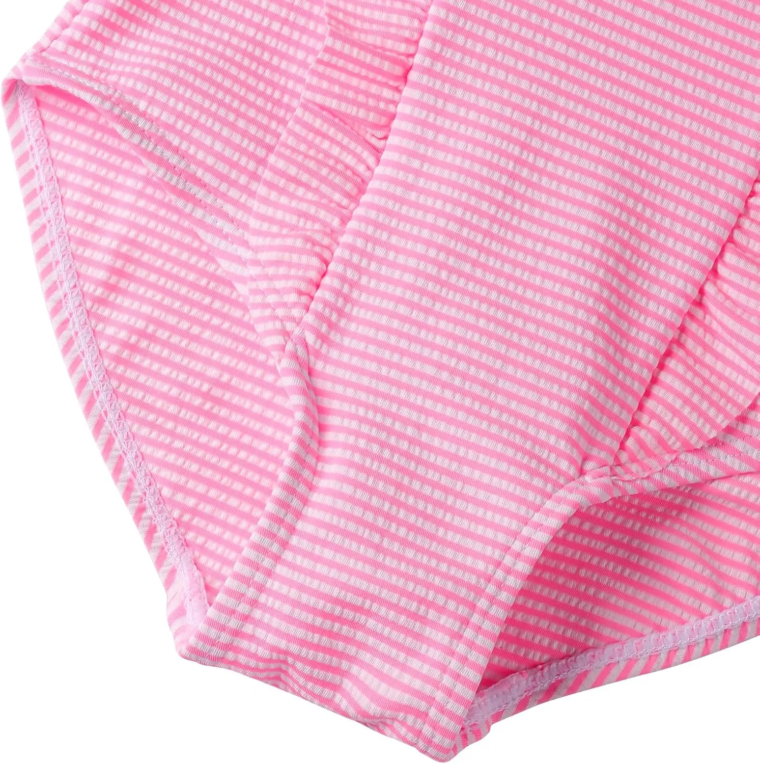 LIZENS Girls Swimsuit Kids Scalloped One Piece Ruffle Swimsuit Girls Swimwear Print