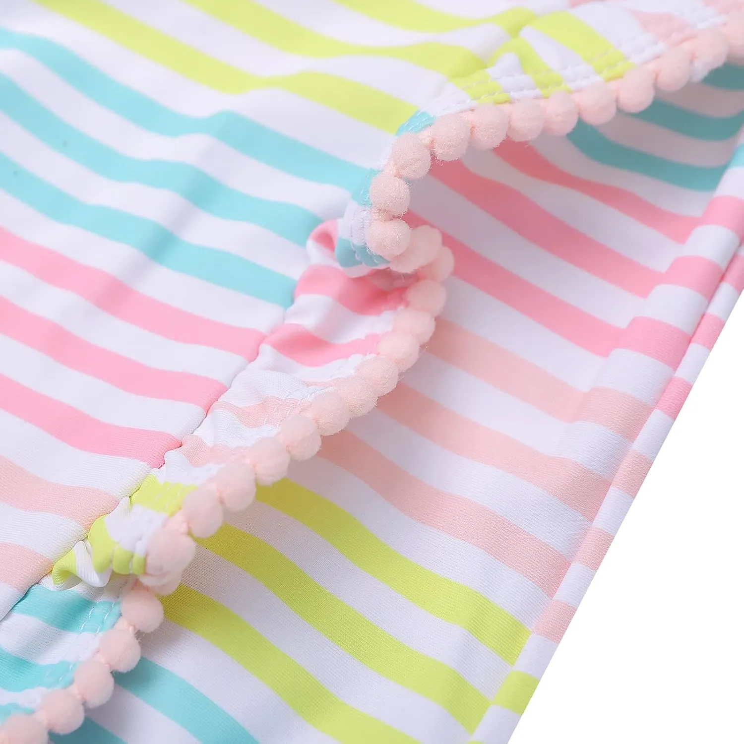 LIZENS Girls Swimsuit Kids Scalloped One Piece Ruffle Swimsuit Girls Swimwear Print