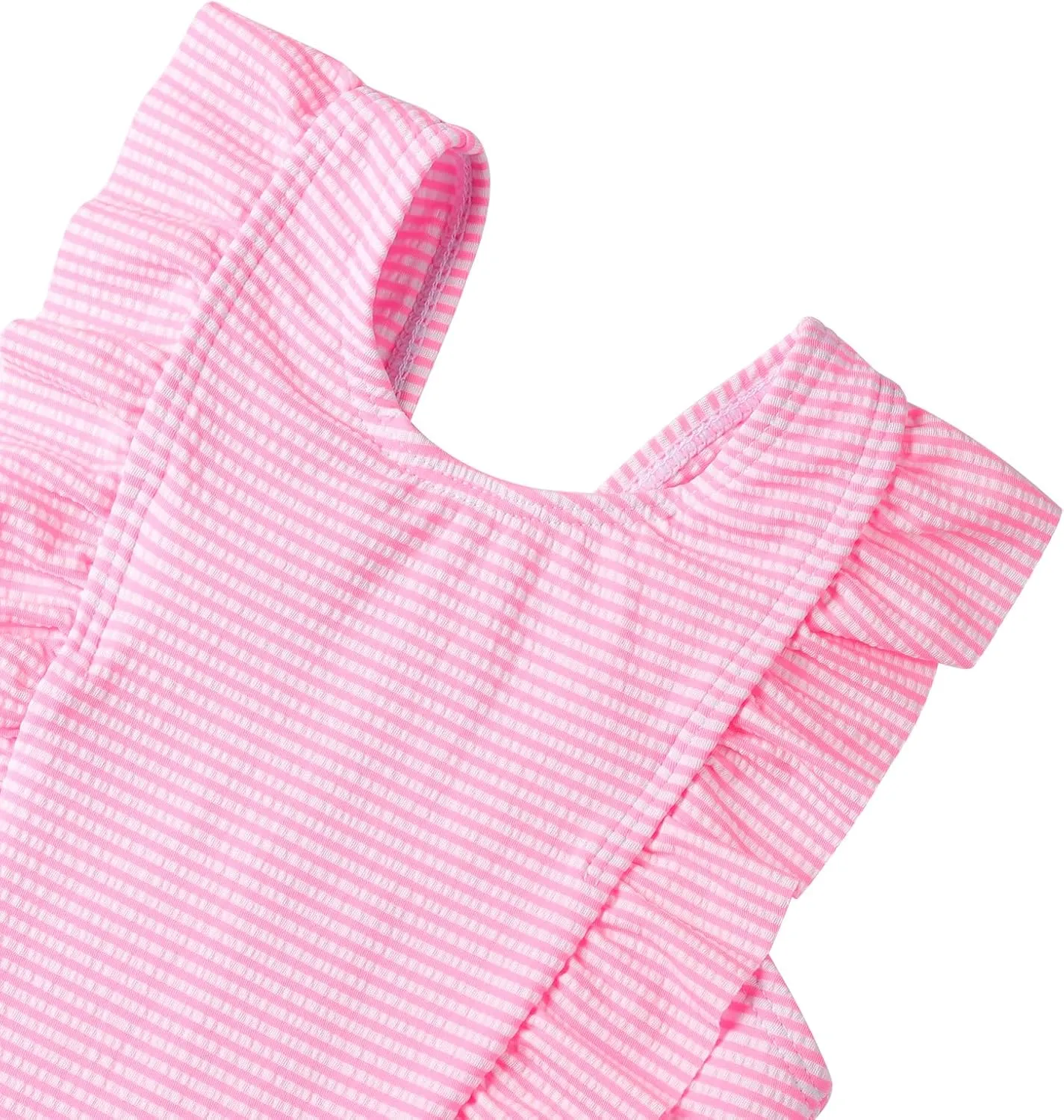 LIZENS Girls Swimsuit Kids Scalloped One Piece Ruffle Swimsuit Girls Swimwear Print