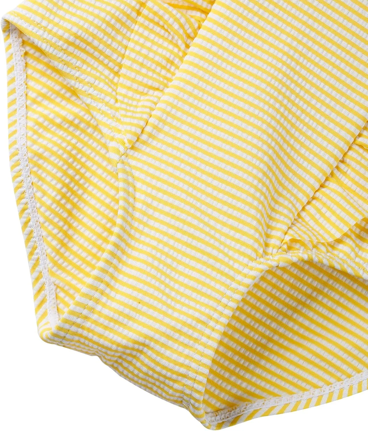 LIZENS Girls Swimsuit Kids Scalloped One Piece Ruffle Swimsuit Girls Swimwear Print