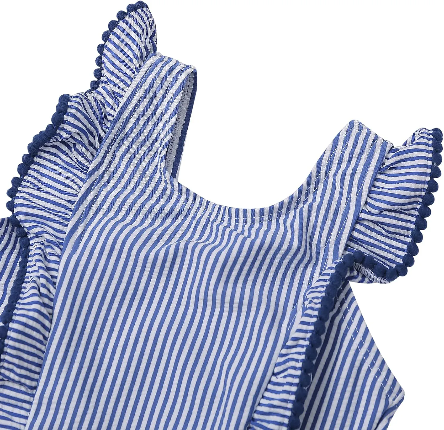 LIZENS Girls Swimsuit Kids Scalloped One Piece Ruffle Swimsuit Girls Swimwear Print
