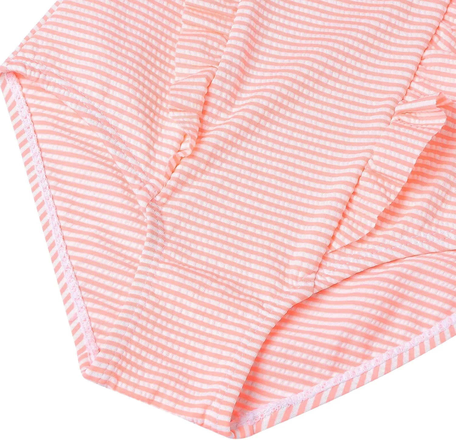 LIZENS Girls Swimsuit Kids Scalloped One Piece Ruffle Swimsuit Girls Swimwear Print