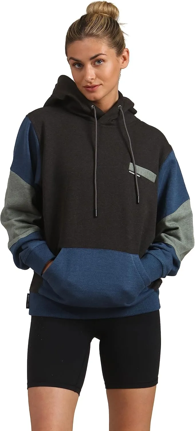 Members Only Women's Drew Colorblock Oversized Hooded Sweatshirt