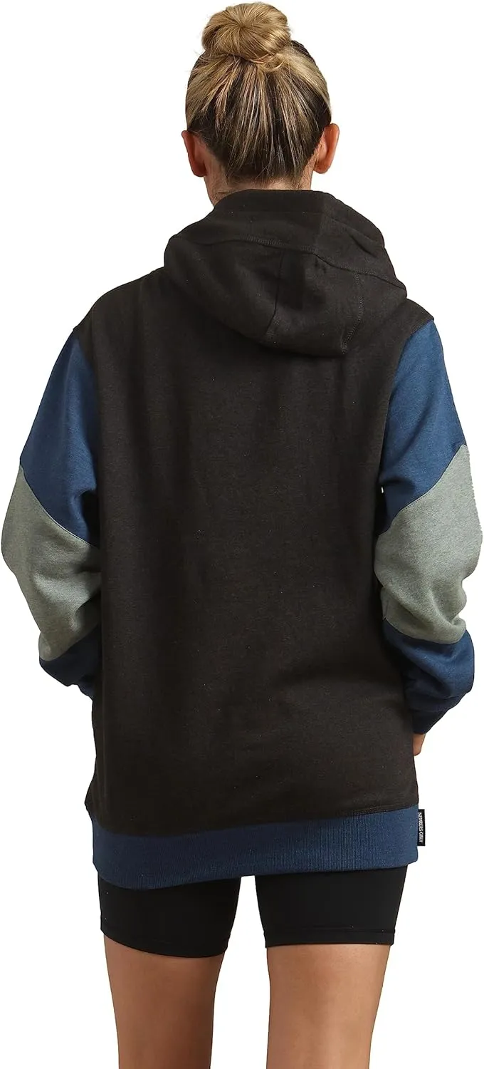 Members Only Women's Drew Colorblock Oversized Hooded Sweatshirt