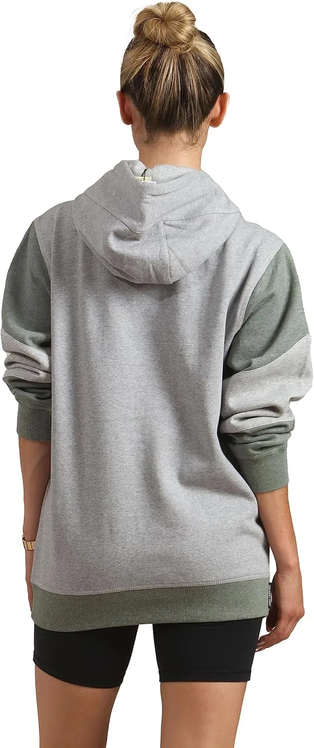 Members Only Women's Drew Colorblock Oversized Hooded Sweatshirt