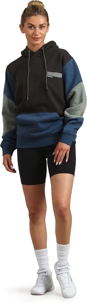 Members Only Women's Drew Colorblock Oversized Hooded Sweatshirt