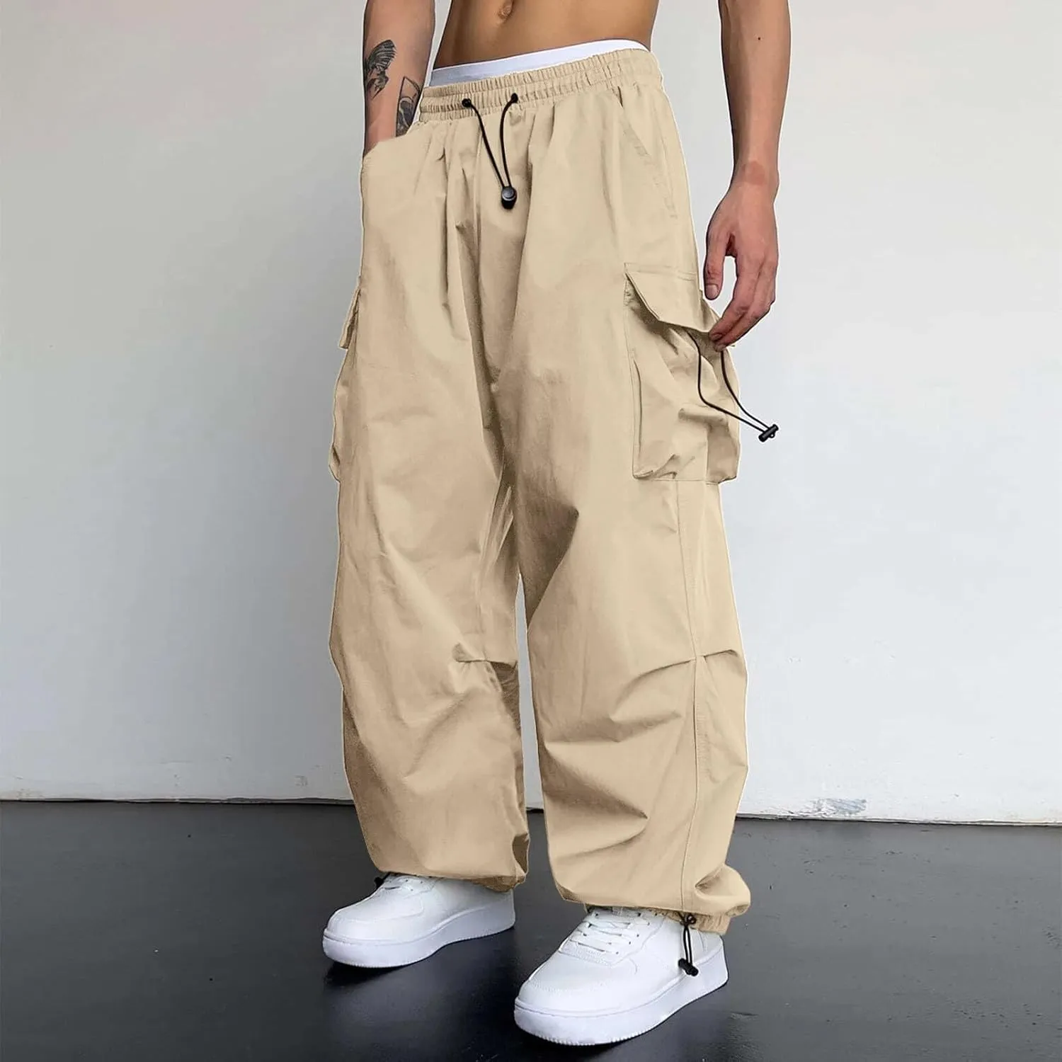 Men Joggers Comfort Fit Joggers Sweatpant with Pockets Running Gym Outdoor Sport Pull-On Pant Soft Jogging