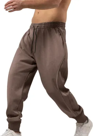 Mens Casual Pants Elastic Waist Relaxed Fit Stretch Sweatpants Big and Tall Baggy Outdoor Workout Athletic Pants with Pockets
