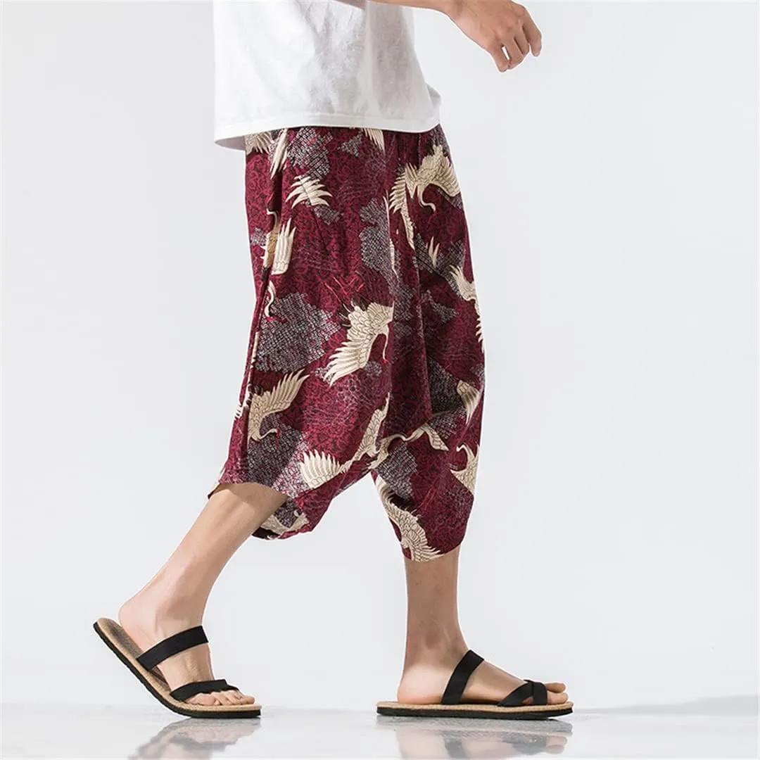 Men's Harem Pants Streetwear Casual Jogging Pants Baggy Sweatpants Harajuku Style Pantalon