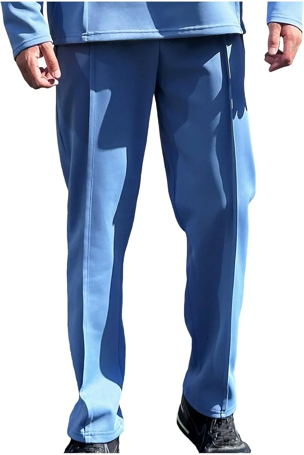 Mens Stylish Jogger Sweatpants Casual Street Sweatpants Workout Athletic Pants with Pockets Comfort Lounge Pants