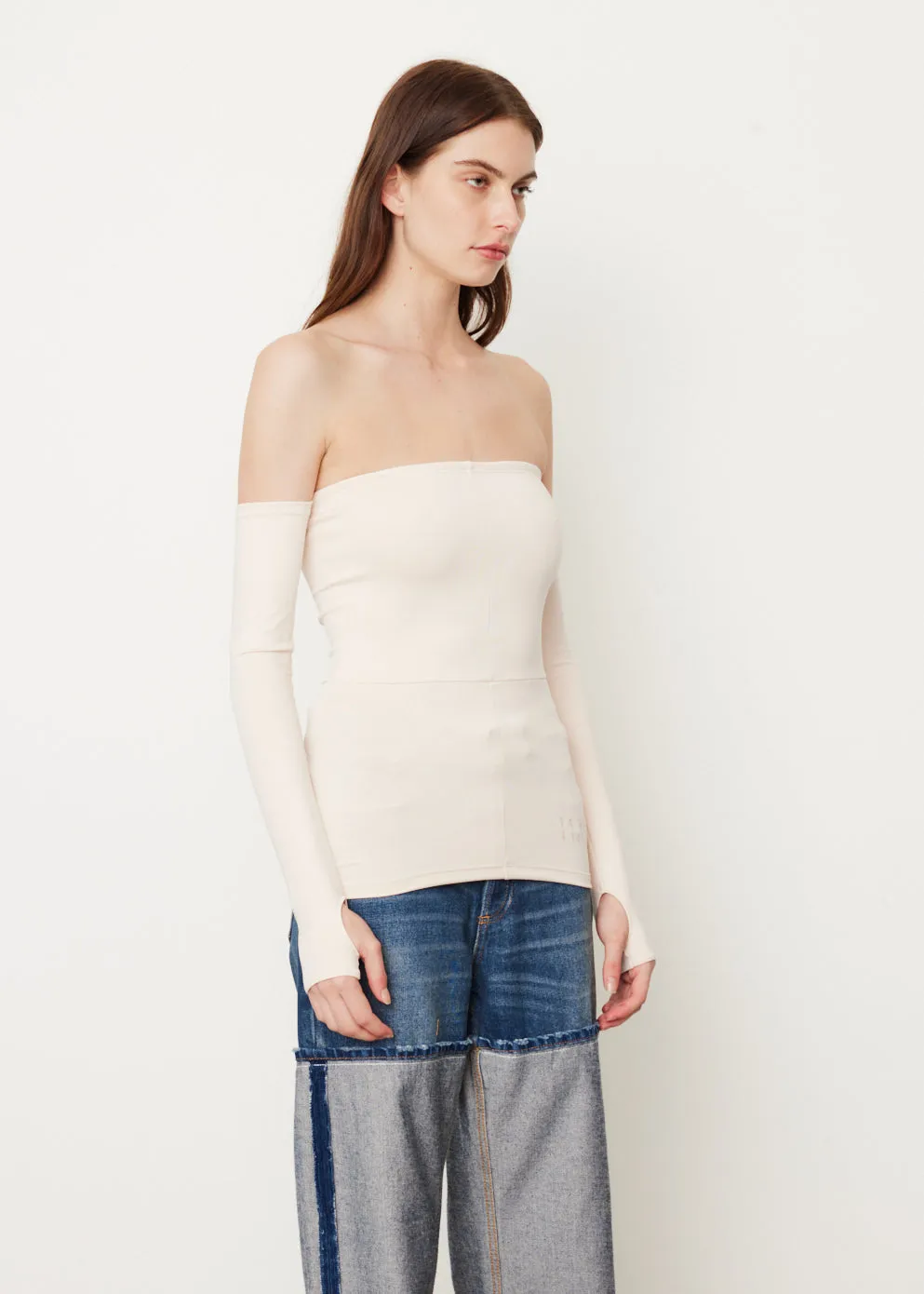 Off Shoulder Jersey Top