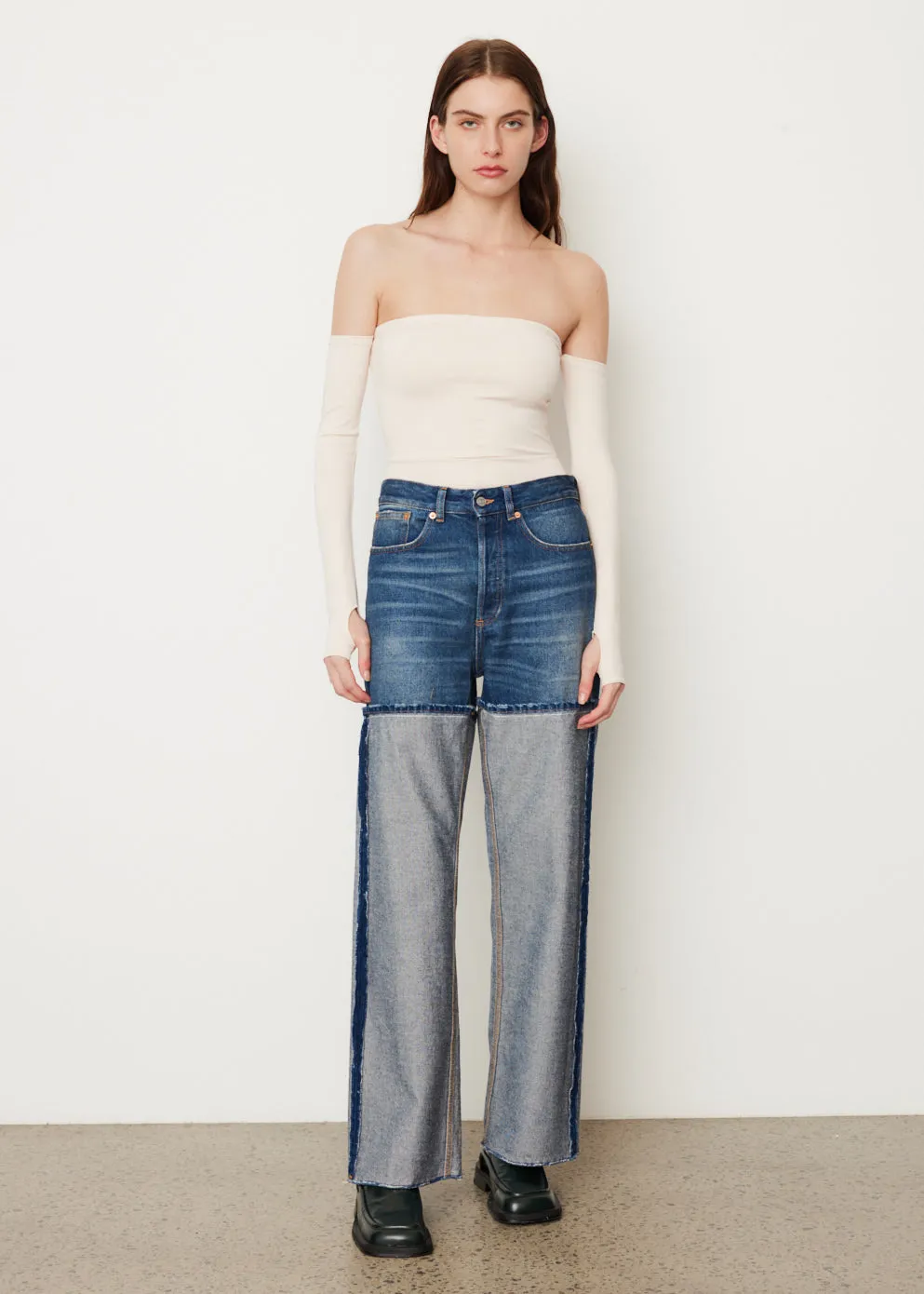 Off Shoulder Jersey Top