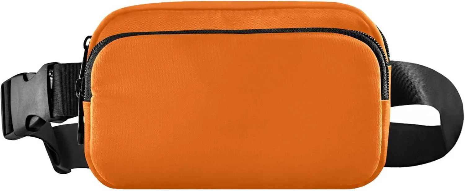 Orange Waterproof Fanny Packs Women Belt Bag Hip Pouch Neon Waist Pouch for Women