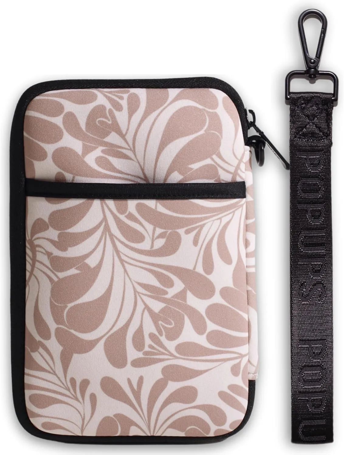 Passport Travel Wallet for Women - Large Multiple Document Organizer and Holder with Wristlet - Palm Beige