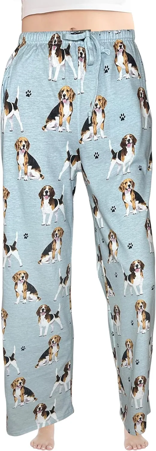 Pet Lover Pajama Pants  New Cotton Blend - All Season - Comfort Fit Lounge Pants for Women and Men - 27 Breeds Available