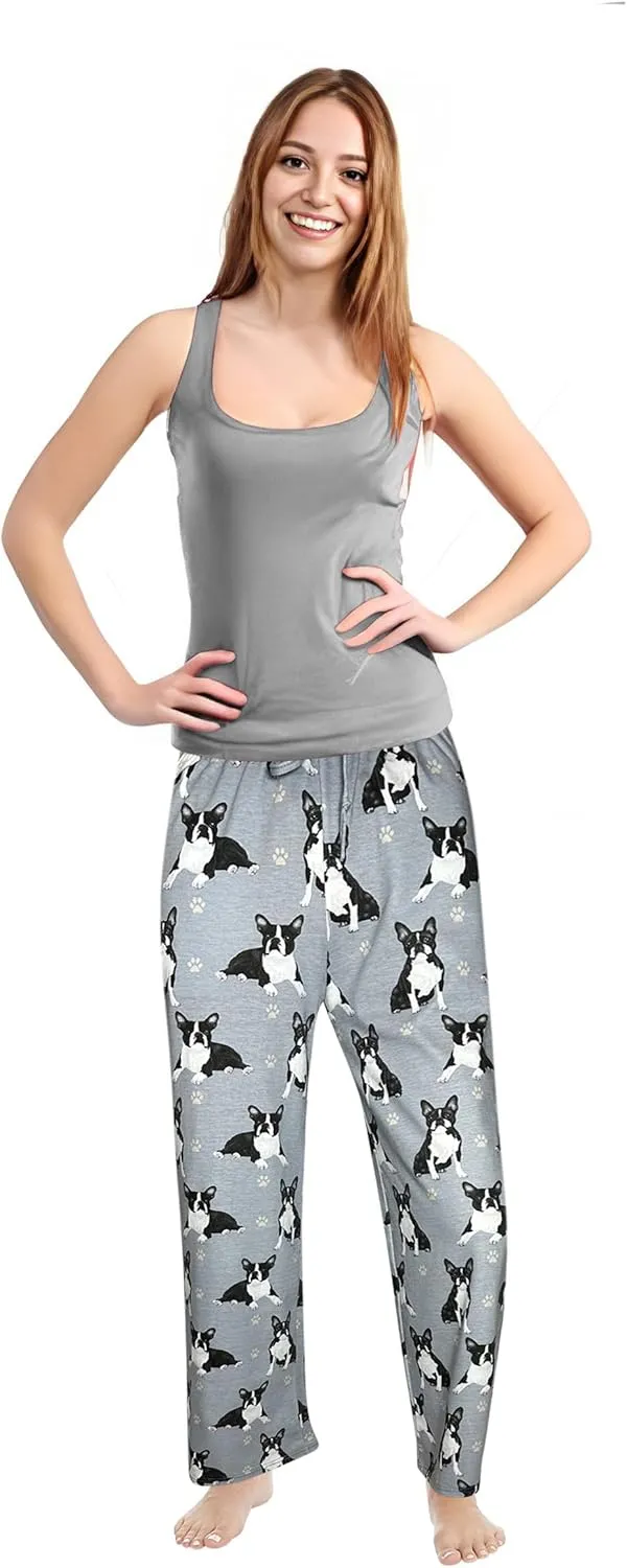 Pet Lover Pajama Pants  New Cotton Blend - All Season - Comfort Fit Lounge Pants for Women and Men - 27 Breeds Available