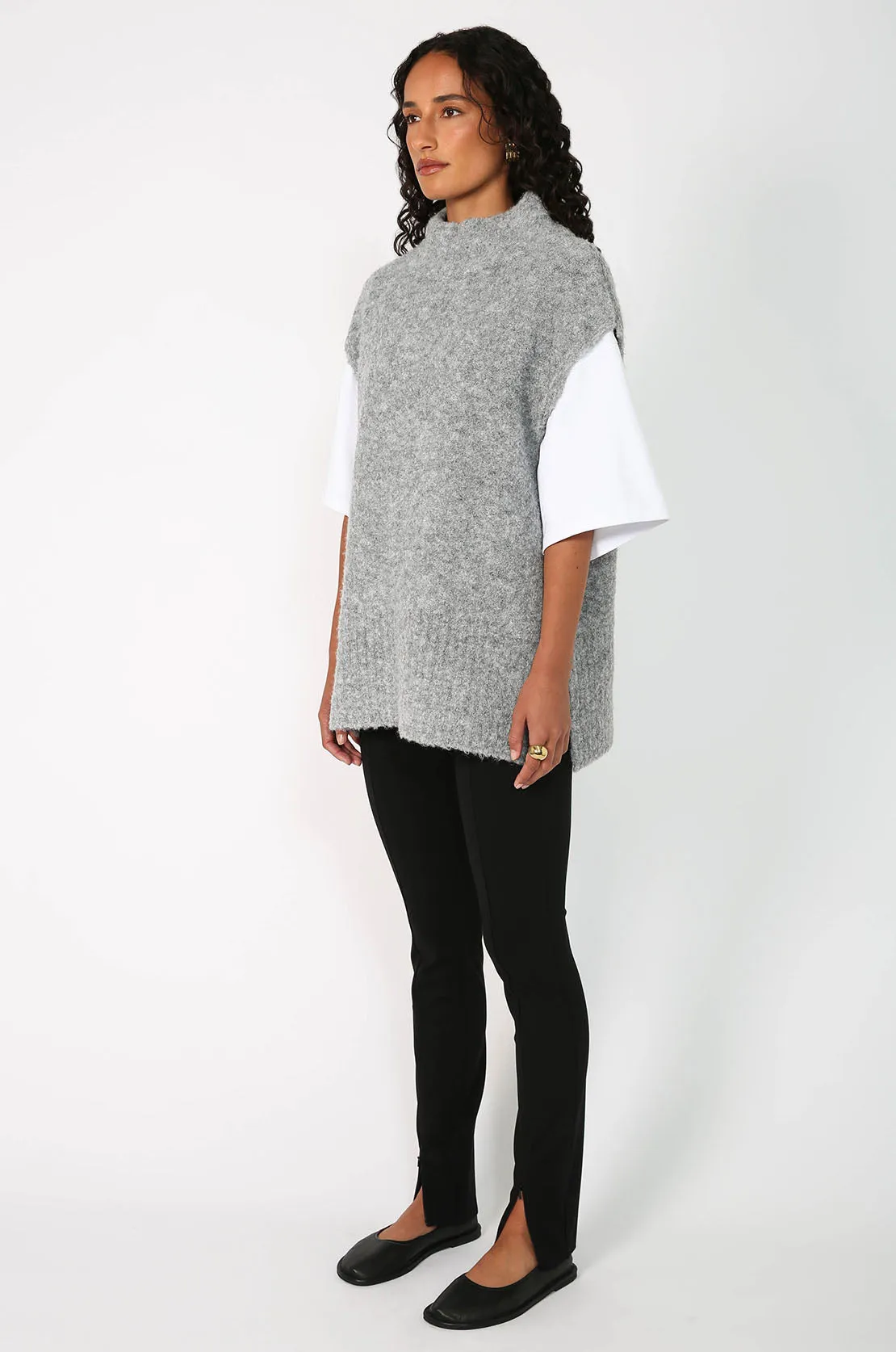 quinn vest / grey marle