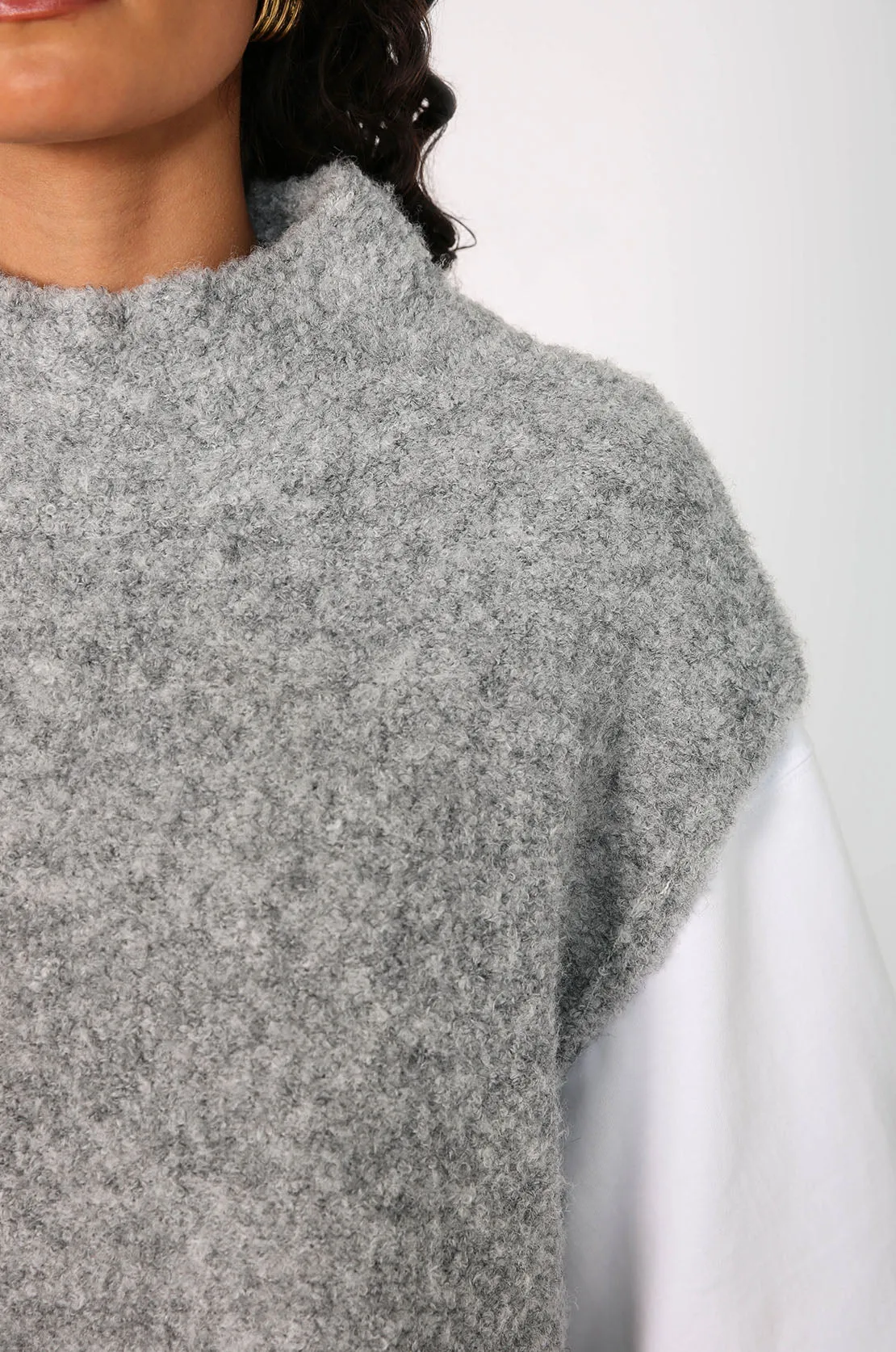 quinn vest / grey marle