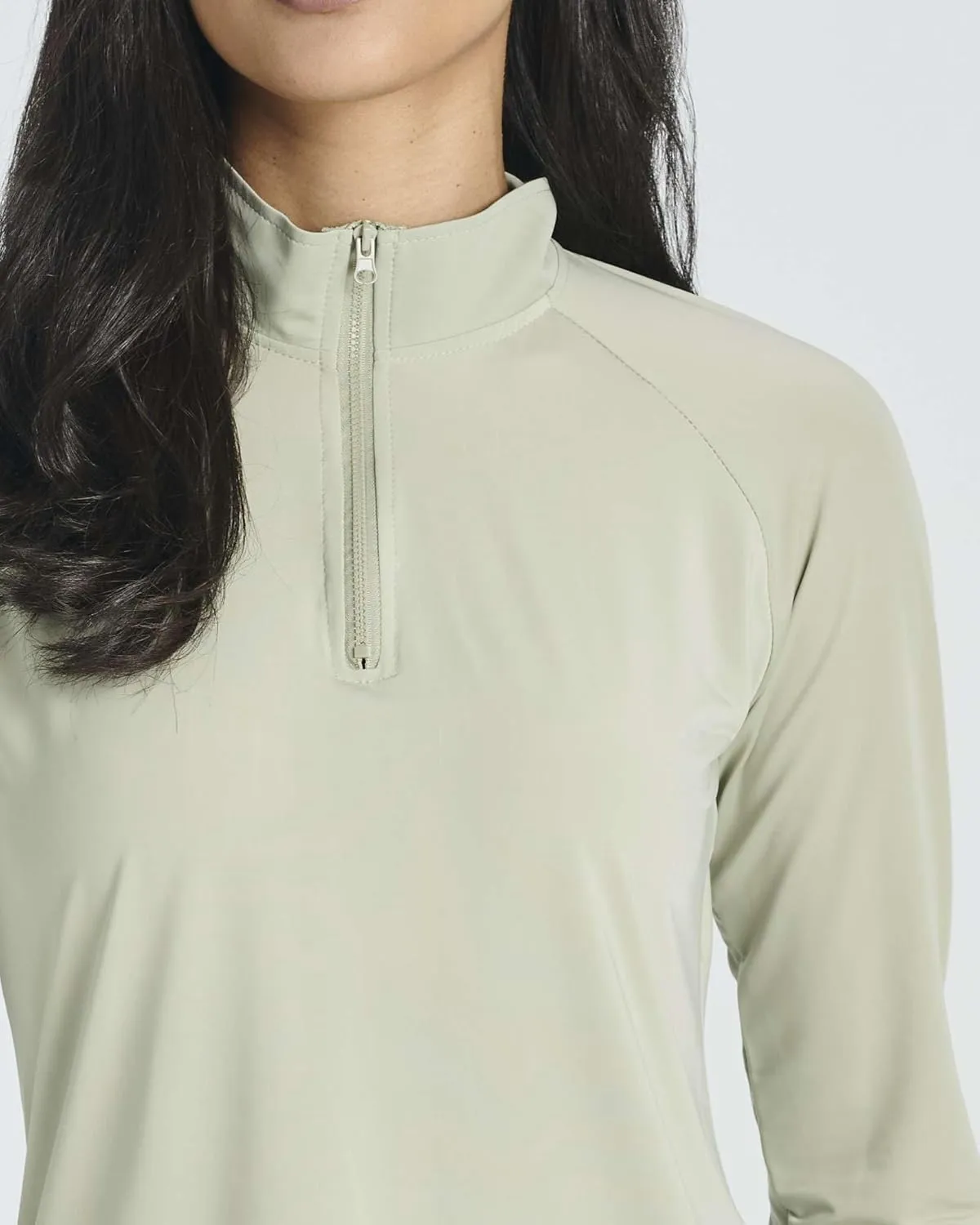 Real Essentials 3 Pack: Women's 1/4 Zip Rash Guard Long Sleeve Swim Shirt UPF Sun Protection UV Surf Tops