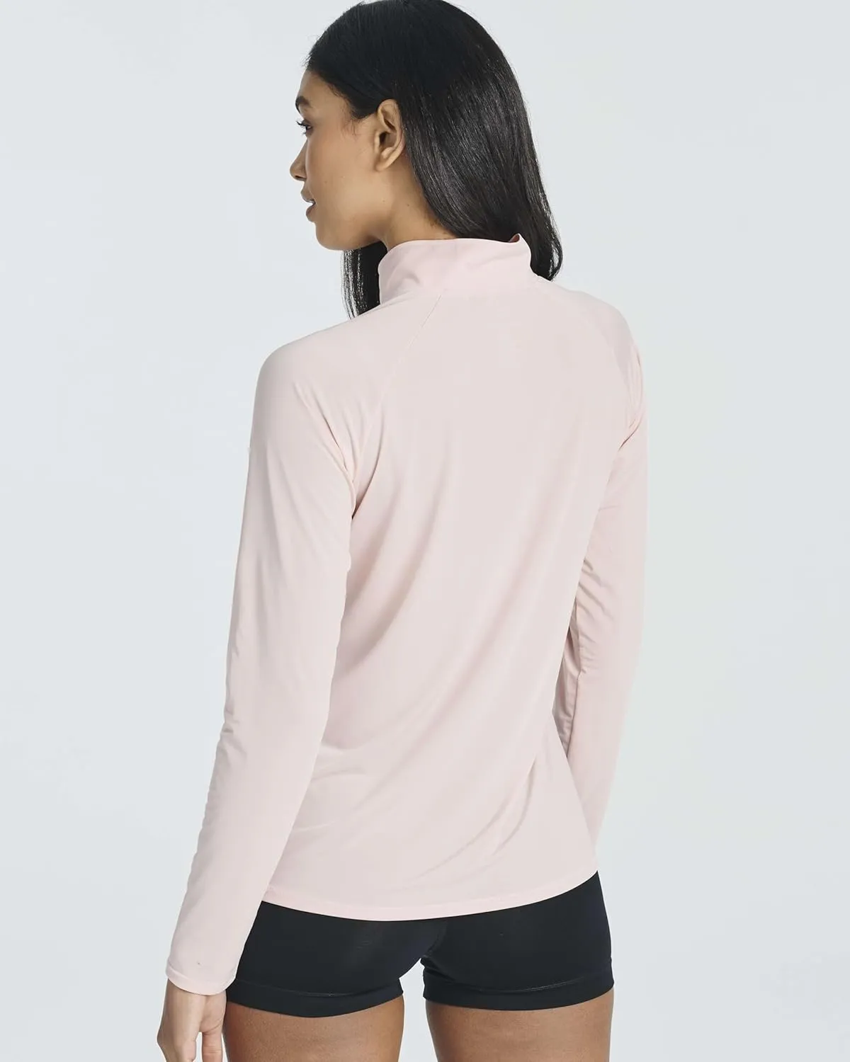 Real Essentials 3 Pack: Women's 1/4 Zip Rash Guard Long Sleeve Swim Shirt UPF Sun Protection UV Surf Tops