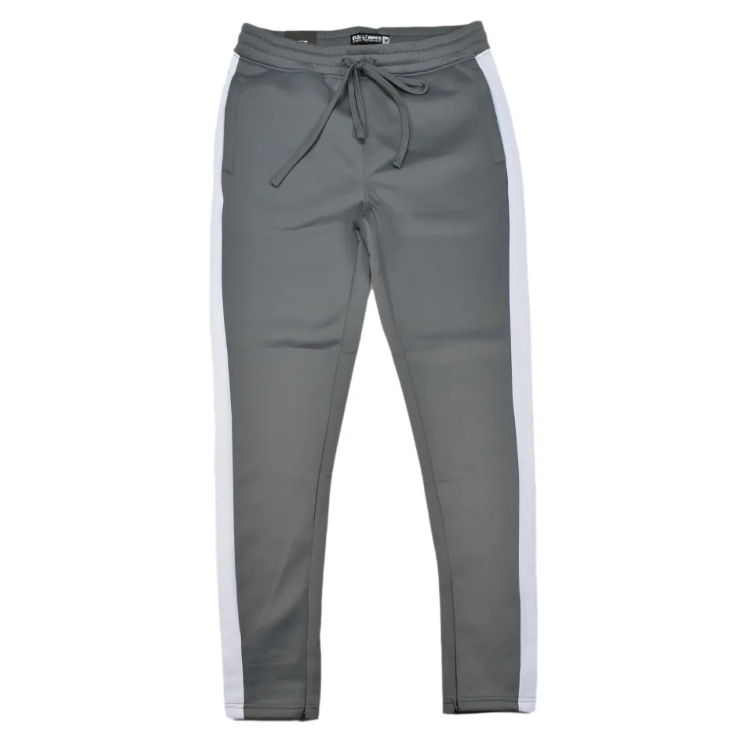 REBEL MINDS TRACK PANTS GREY / WHITE