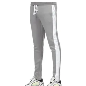 REBEL MINDS TRACK PANTS GREY / WHITE