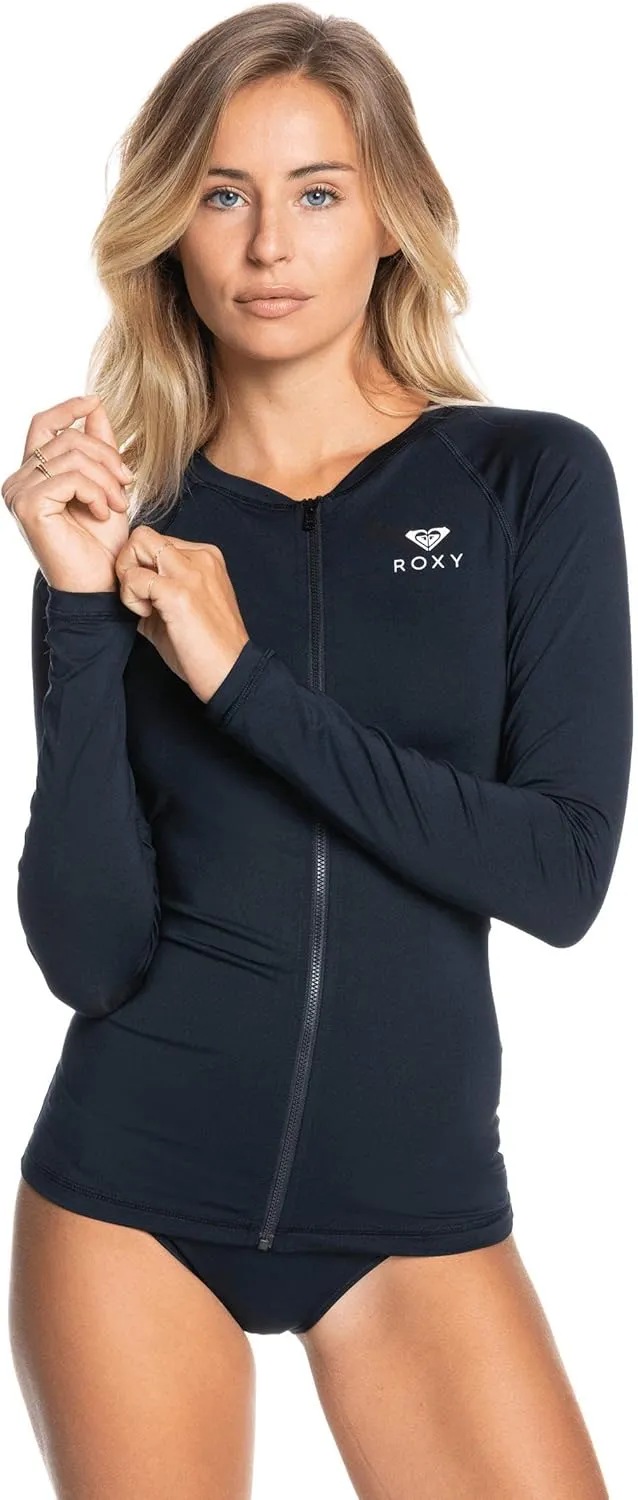 Roxy Women's Essentials Long Sleeve Zip-up Rashguard