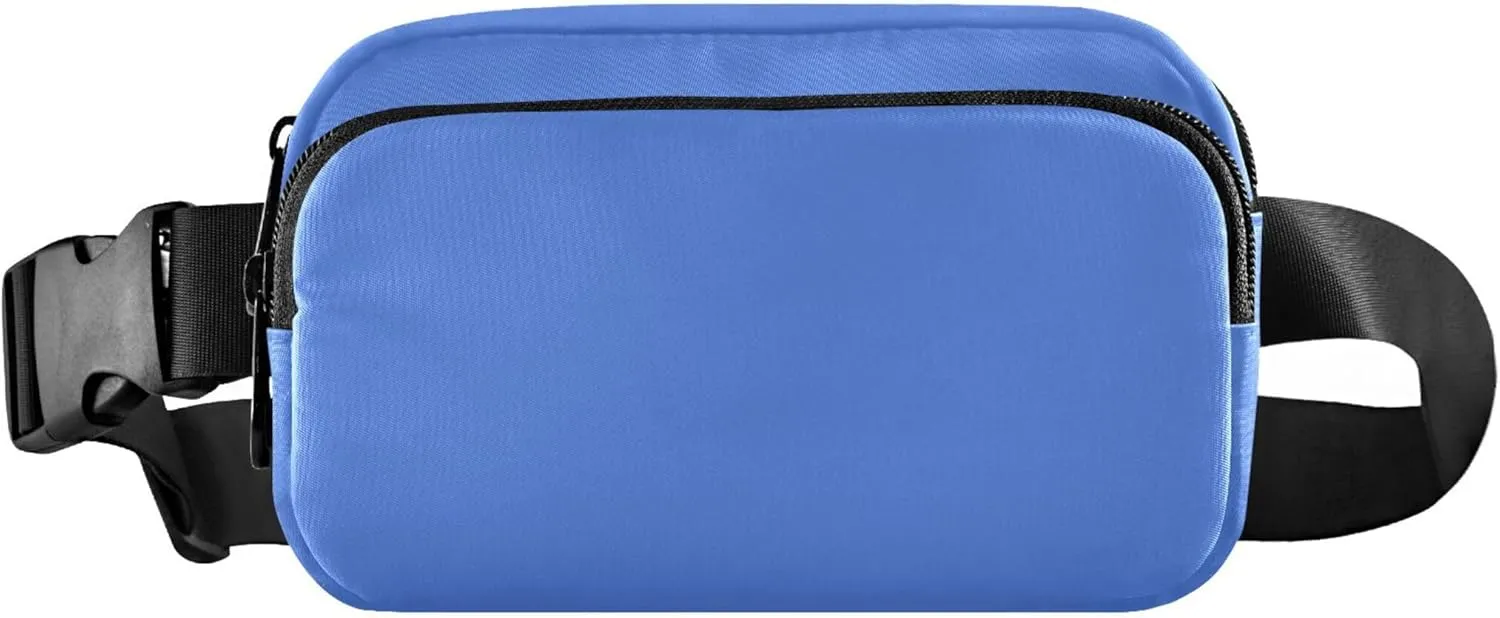 Salvia Blue Womens Fanny Pack Waterproof Hip Bag Belt Pouch Cute Travel Waist Pouch