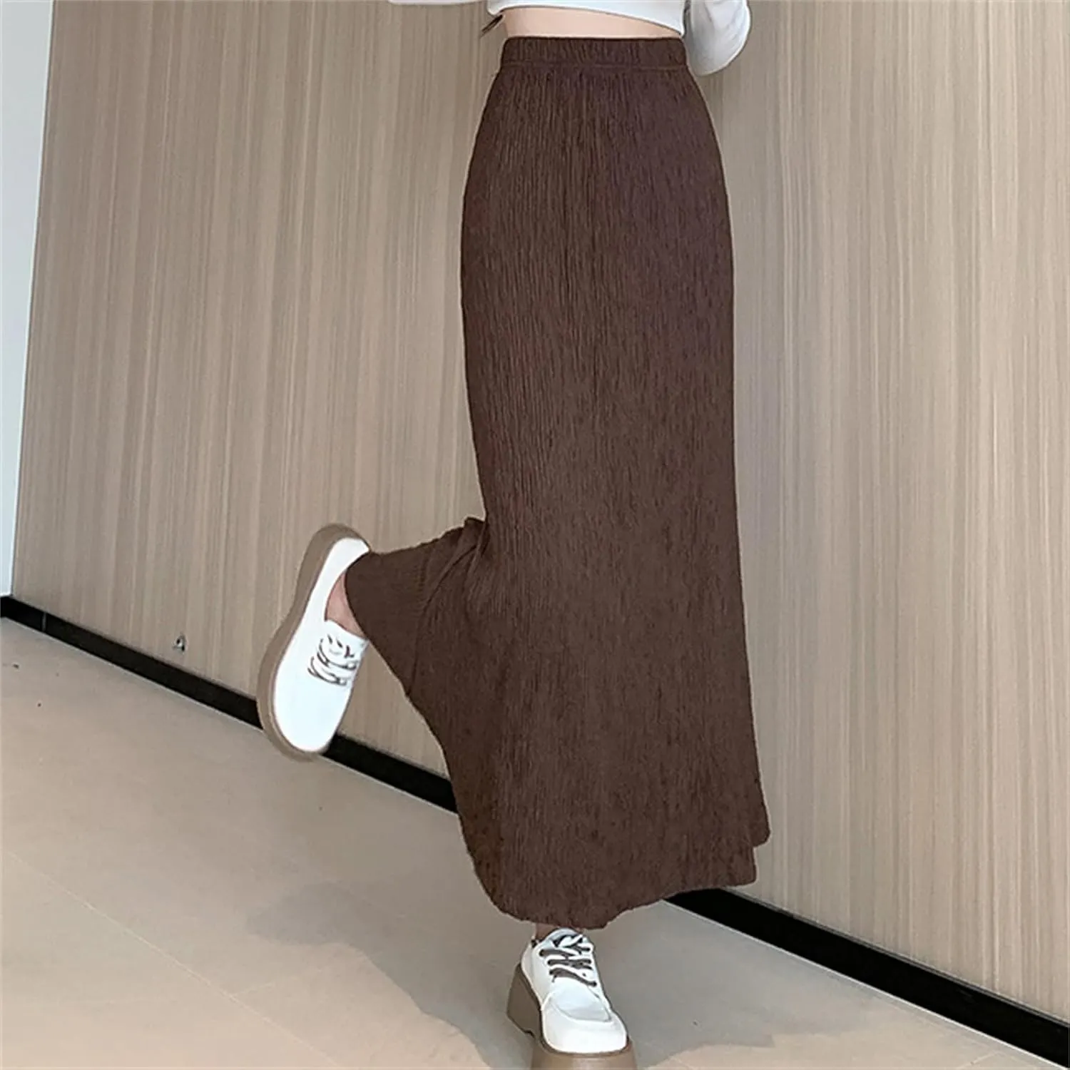 SANGTREE Women's Fishtail Midi Knit Skirt