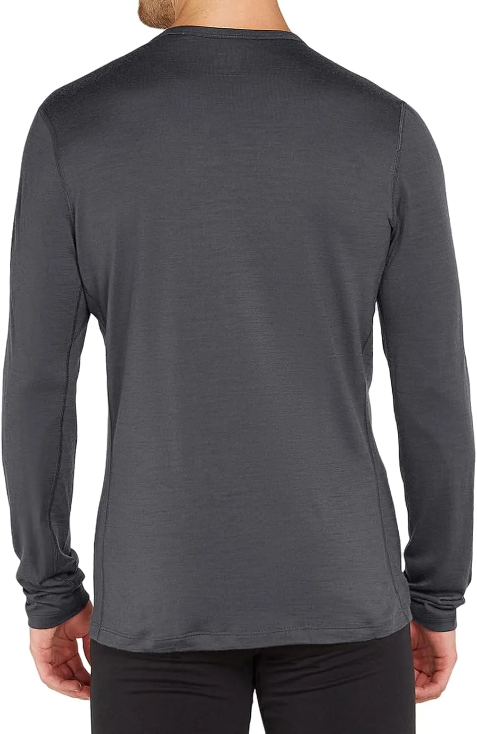 SIORO 100% Merino Wool Base Layer for Men Thermal Underwear Mens Long Sleeve T-Shirt for Hiking Hunting Odor Resistance
