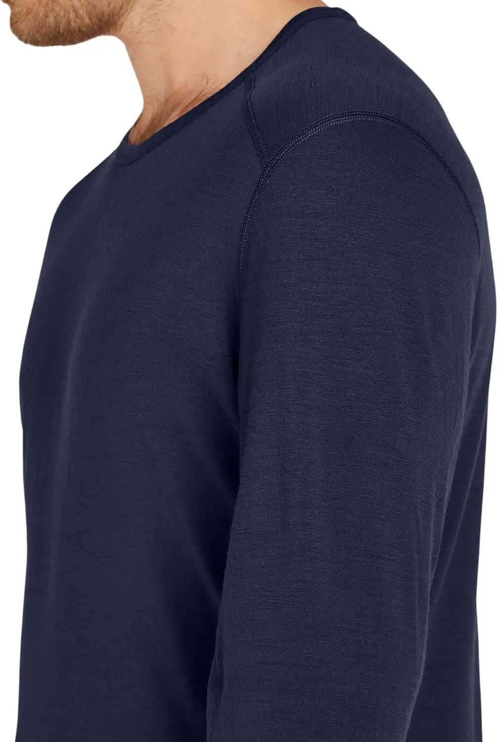 SIORO 100% Merino Wool Base Layer for Men Thermal Underwear Mens Long Sleeve T-Shirt for Hiking Hunting Odor Resistance