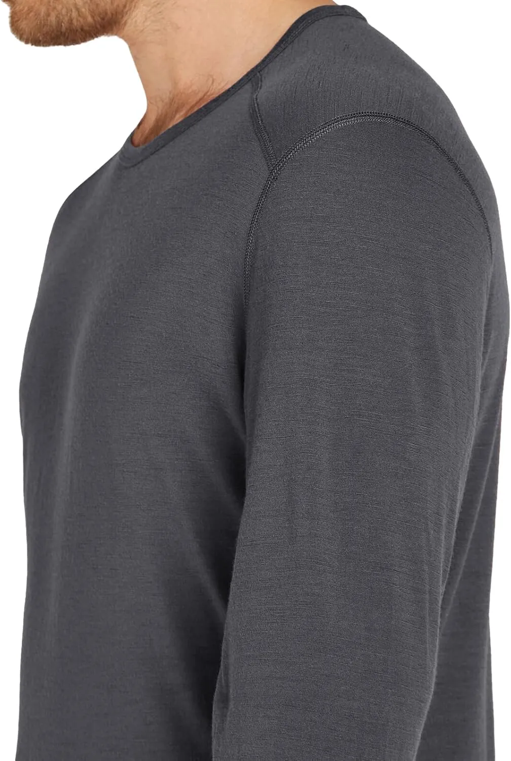 SIORO 100% Merino Wool Base Layer for Men Thermal Underwear Mens Long Sleeve T-Shirt for Hiking Hunting Odor Resistance
