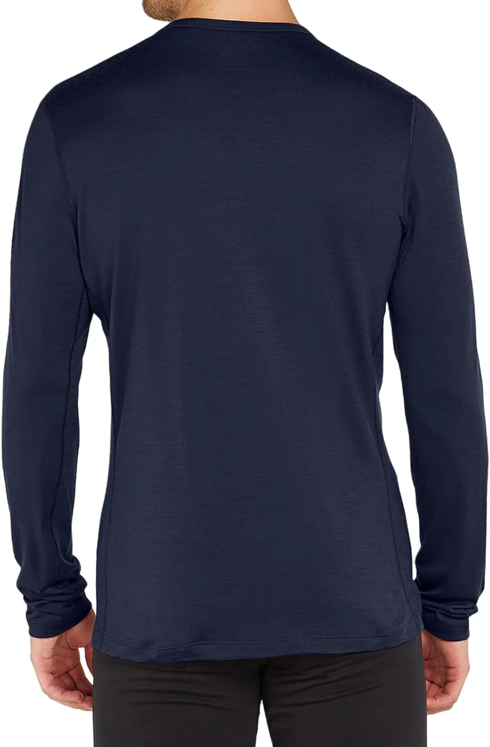 SIORO 100% Merino Wool Base Layer for Men Thermal Underwear Mens Long Sleeve T-Shirt for Hiking Hunting Odor Resistance