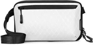 Small Crossbody Bag for Women, Vegan Waterproof Shoulder Purse with Nylon Diamond Quilted Fabric, Polyester 900D Backing