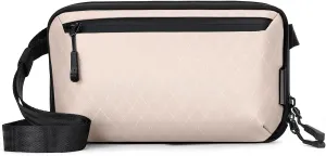 Small Crossbody Bag for Women, Vegan Waterproof Shoulder Purse with Nylon Diamond Quilted Fabric, Polyester 900D Backing