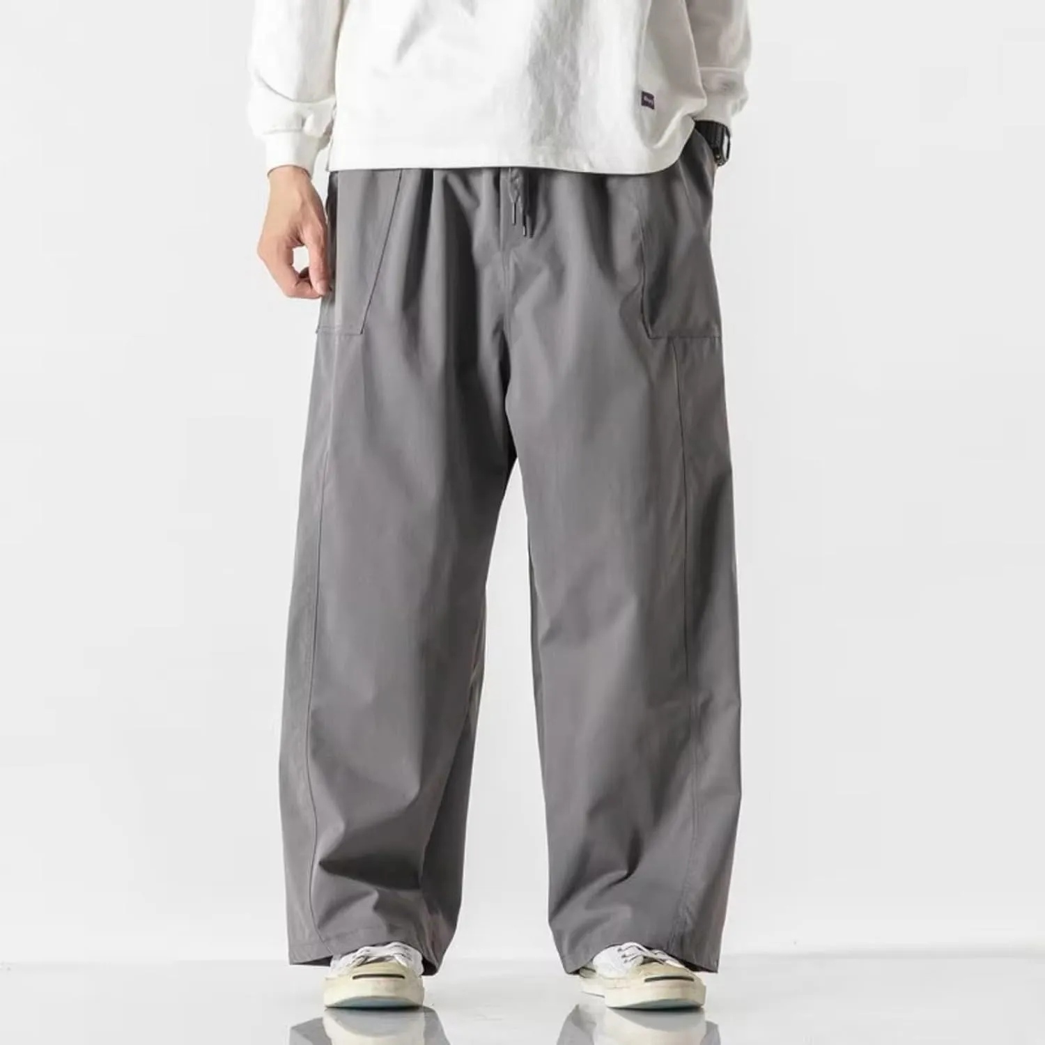 Streetwear Men's Cargo Pants Loose Sweatpants Korean Men Woman Harem Pants Oversized Casual Trousers Male