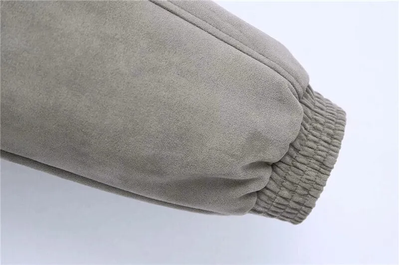 SUEDE JOGGING PANTS