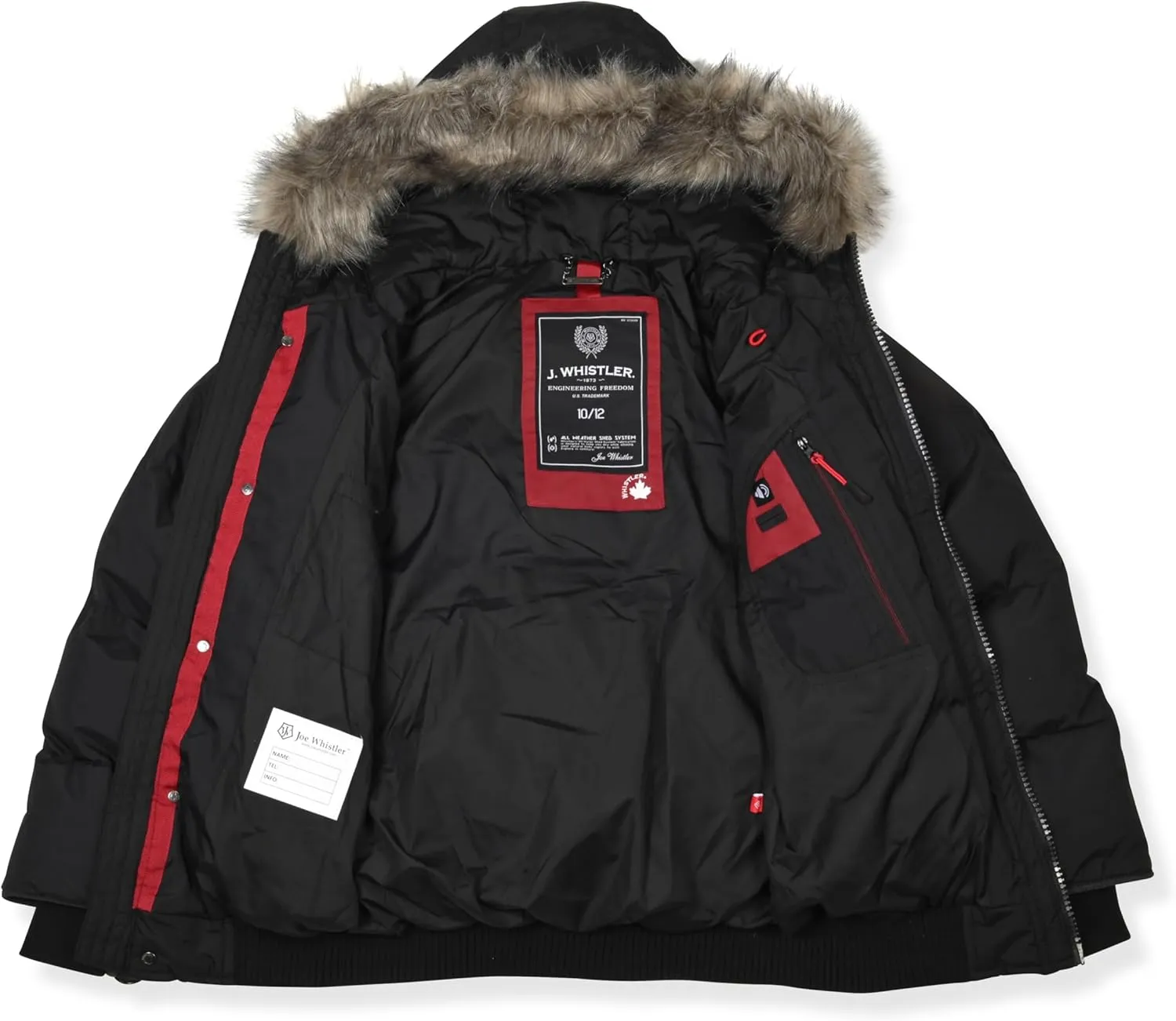 Summit Puffer Boys Heavy Puffer Winter Jacket with Hood and Removable Faux Fur