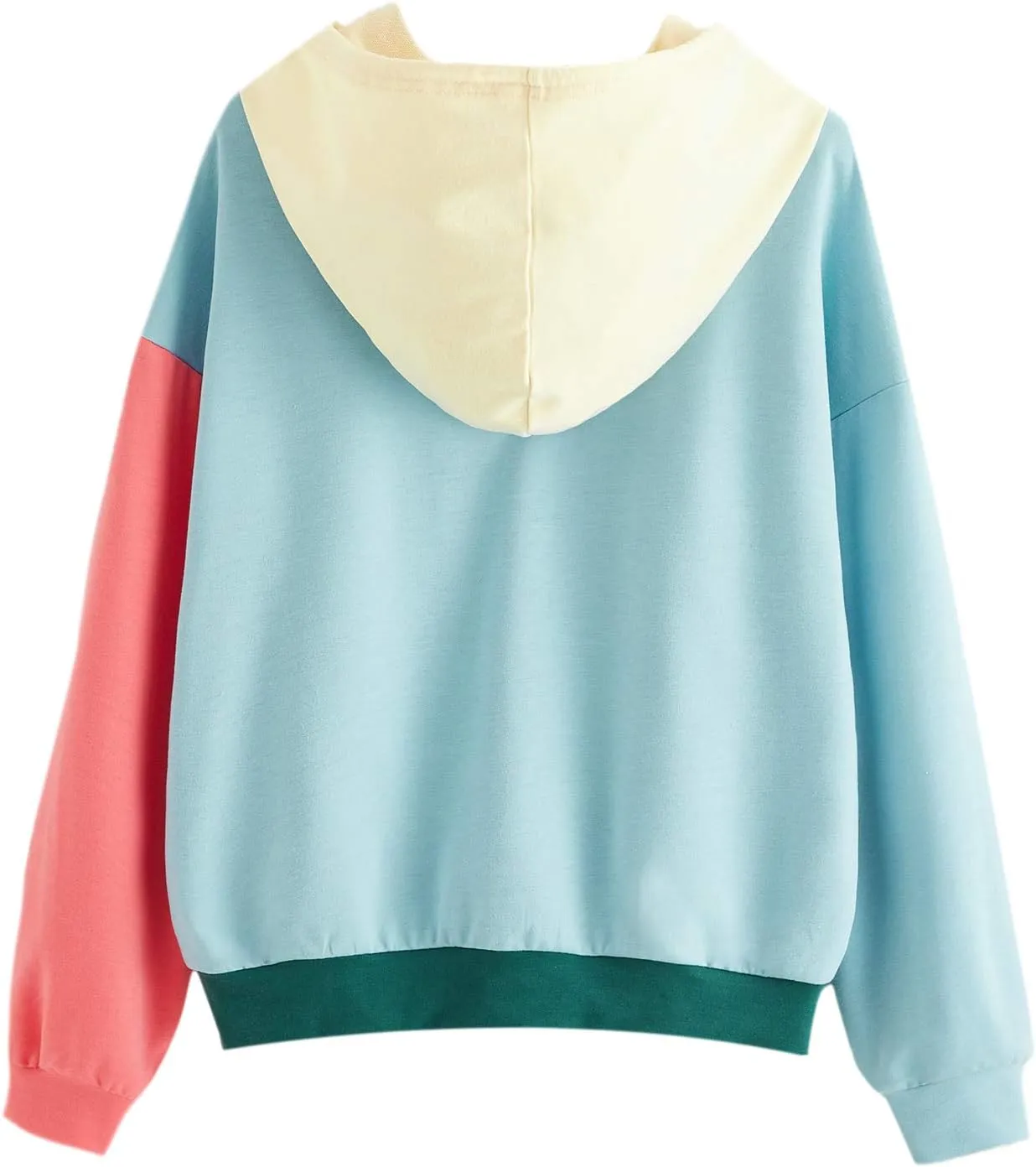 SweatyRocks Womens Long Sleeve Floral Print Pullover Hoodie Sweatshirt Tops