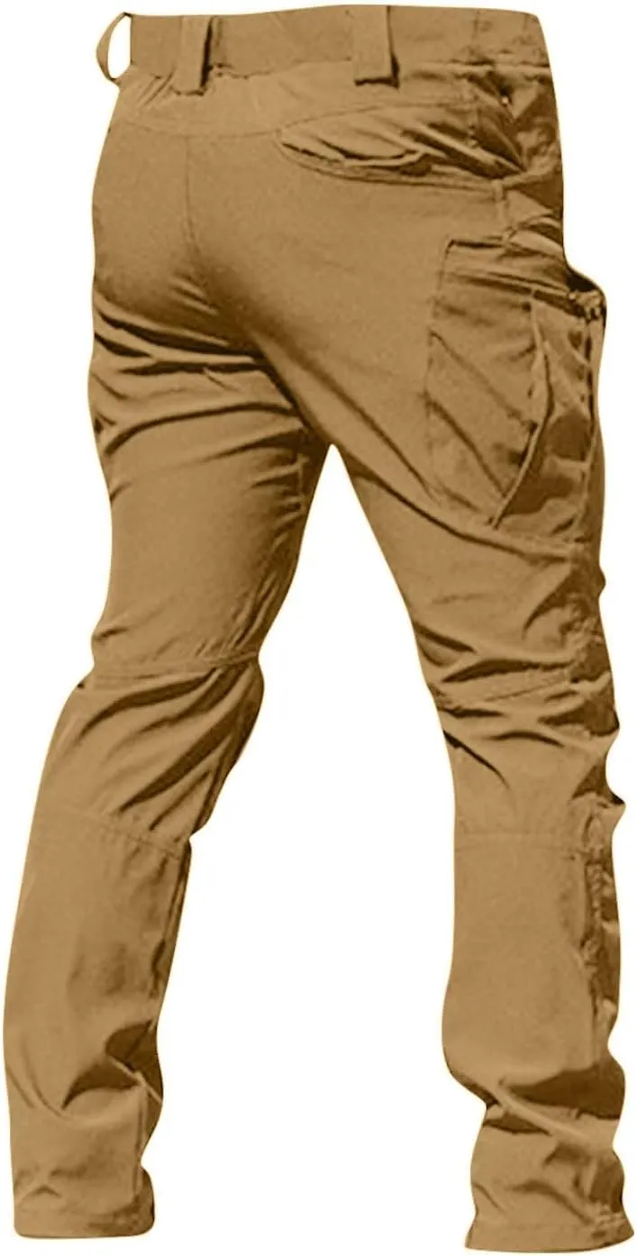 Tactical Pants for Men Stretch Cargo Pants Hiking Construction Carpenter Pant Relaxed Fit Trousers Multi Pockets