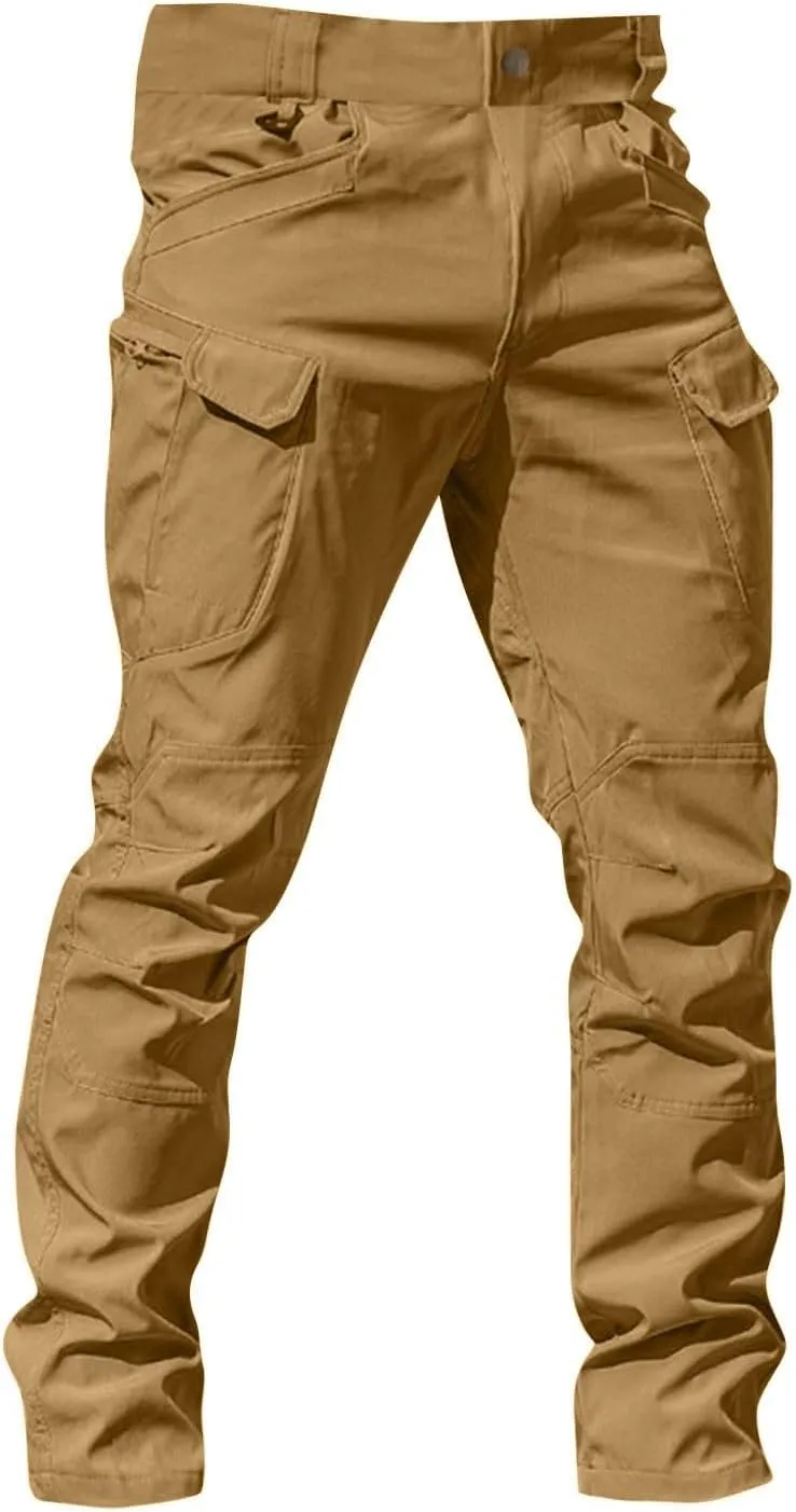 Tactical Pants for Men Stretch Cargo Pants Hiking Construction Carpenter Pant Relaxed Fit Trousers Multi Pockets