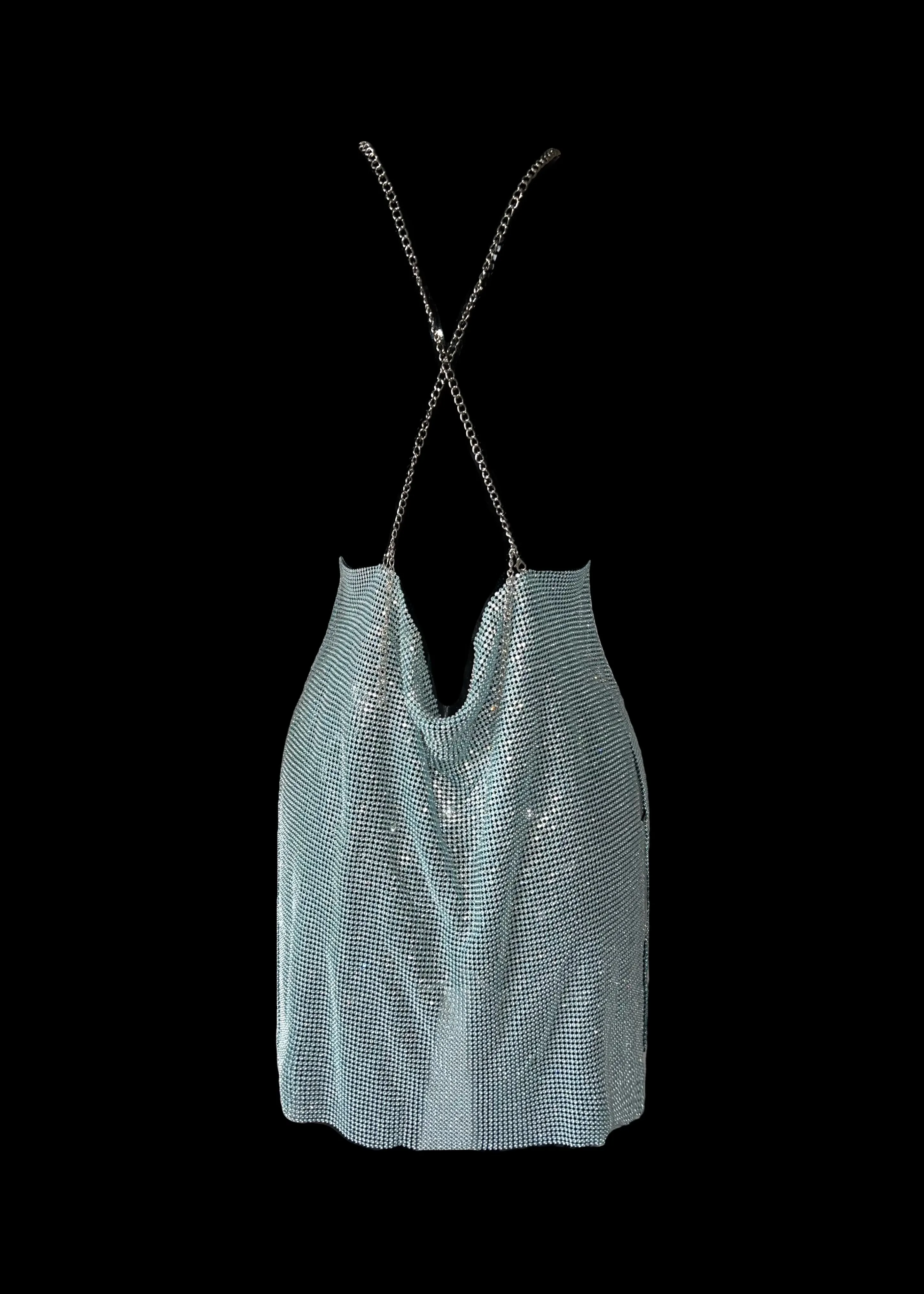 THE LYSHA DIAMANTE DRESS BLUE