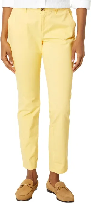 Tommy Hilfiger Women's Relaxed Fit Cuffed Hampton Chino Straight-Leg Pants