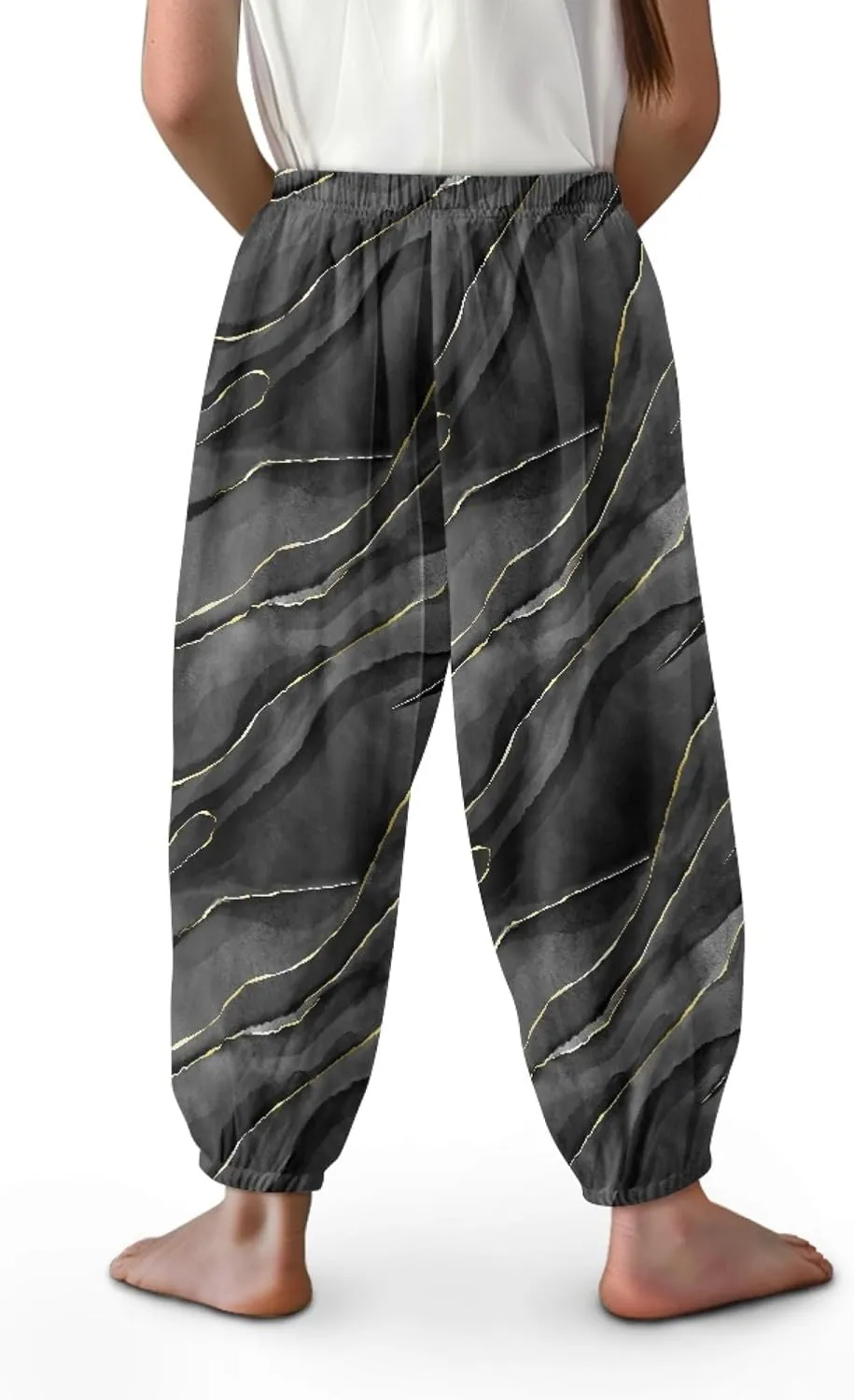 Unisex Little Kids Yoga Trousers Bohemian Beach Pants Baggy Harem Activewear for Boys and Girls Age 3-10