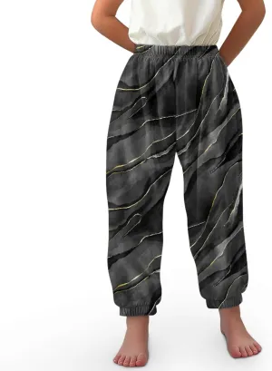 Unisex Little Kids Yoga Trousers Bohemian Beach Pants Baggy Harem Activewear for Boys and Girls Age 3-10