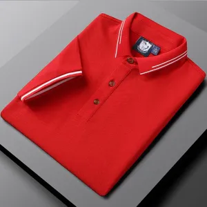 West Louis Solid Color Polo Tees