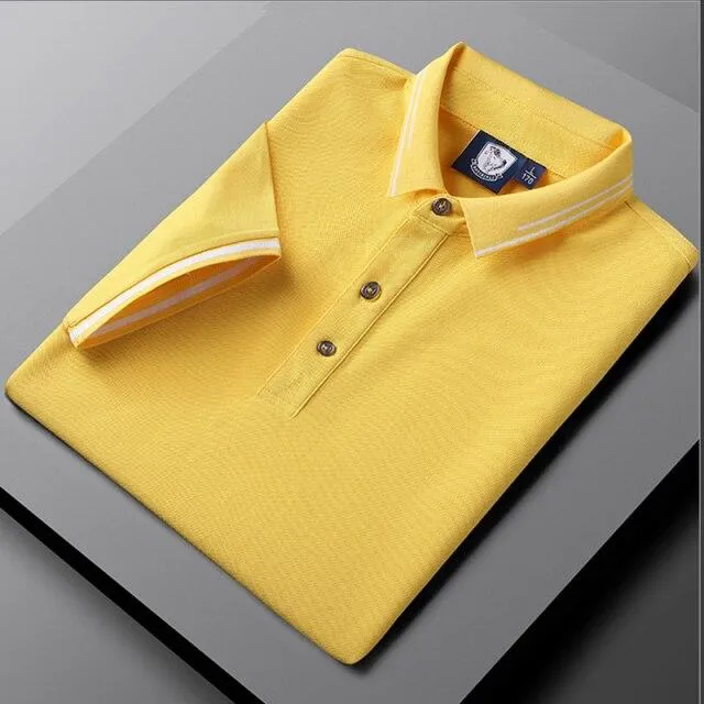 West Louis Solid Color Polo Tees