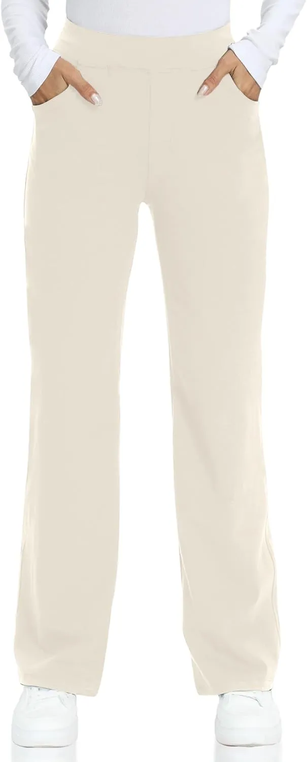 Wide Leg Yoga Pants Women with Pockets, High Waisted Casual Lounge Dress Pants Petite/Regular/Tall